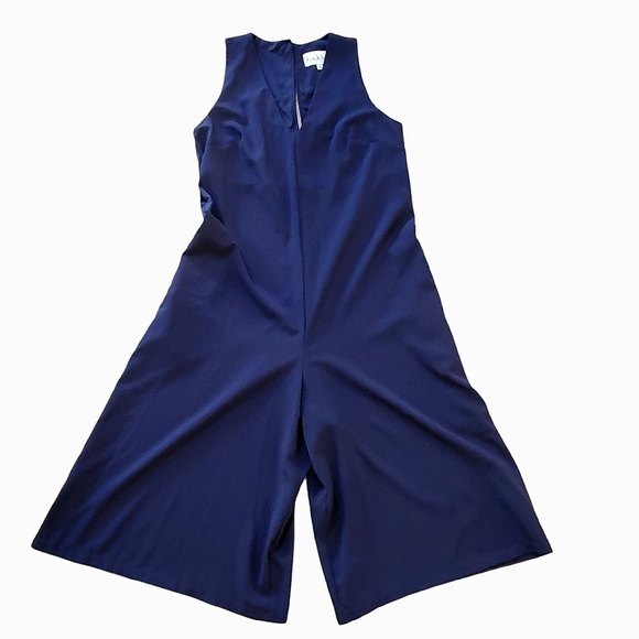 Nicole Miller Jumpsuit Crop Wide Leg Women Size 6 - Picture 3 of 6